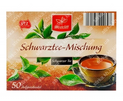 Черный чай Westcliff Schwarztee Mischung 87,5 г, Германия