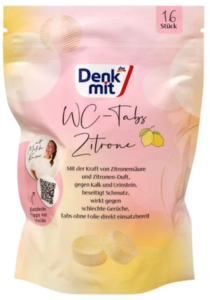 Чистячі таблетки для унітазів Denkmit Zitrone 16 шт., Німеччина