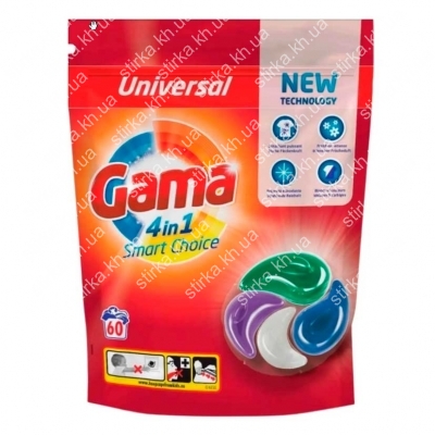 Капсули для прання Gama Kapseln Universal 60 шт.