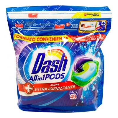 Капсули для прання Dash Extra Igienizzante 49 шт., Італія