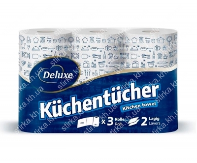 Кухонні рушники Deluxe Kuchentucher 3 рул., Польща