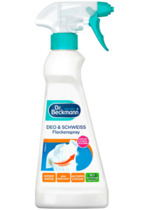 Плямовивідник плям від поту та дезодоранту Dr. Beckmann 250 мл, Німеччина