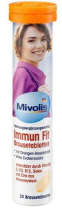 Шипучі таблетки Mivolis  Immun Fit 20 шт., Німеччина