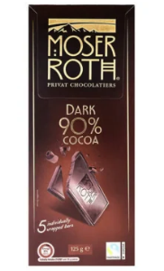 Шоколад Moser Roth 90 відсотків какао 125 г, Німеччина