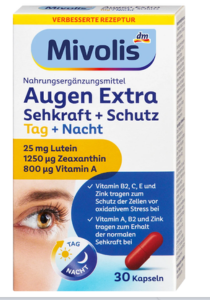 Вітаміни Mivolis Augen Extra Kapseln 30 шт., Німеччина