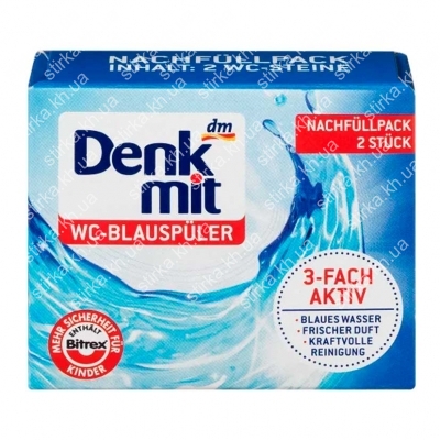 Запаска засобу для підсинювання води для WC Denkmit 2 шт., Німеччина