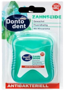 Зубна нитка Dontodent Antibakteriell 100 м, Німеччина