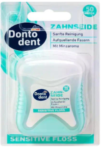 Зубна нитка Dontodent Sensitiv 50 м, Німеччина
